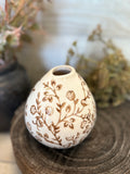 Organic shaped botanical vase