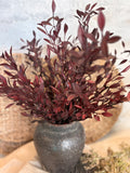 Red leaf floral