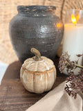 Mini pumpkin jar with lid