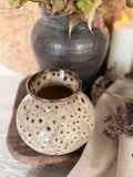 Clay speckle vase
