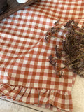 The gingham table runner/placemats