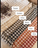 The gingham table runner/placemats