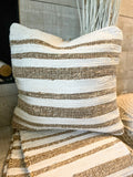 The jute woven pillow