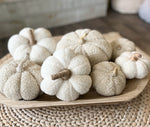 The Cream Boucle pumpkins