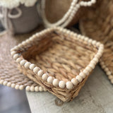 The beaded seagrass baskets