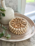 The beaded seagrass coaster