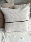 The cotton woven pillow