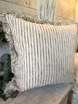 The Striped Fringe Pillow