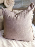 The Linen Fringe Pillows