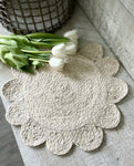 The jute flower placemat