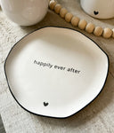 Happily ever after cake plate