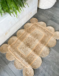 The scalloped Jute rug