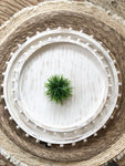 The Round Beaded Wood Tray