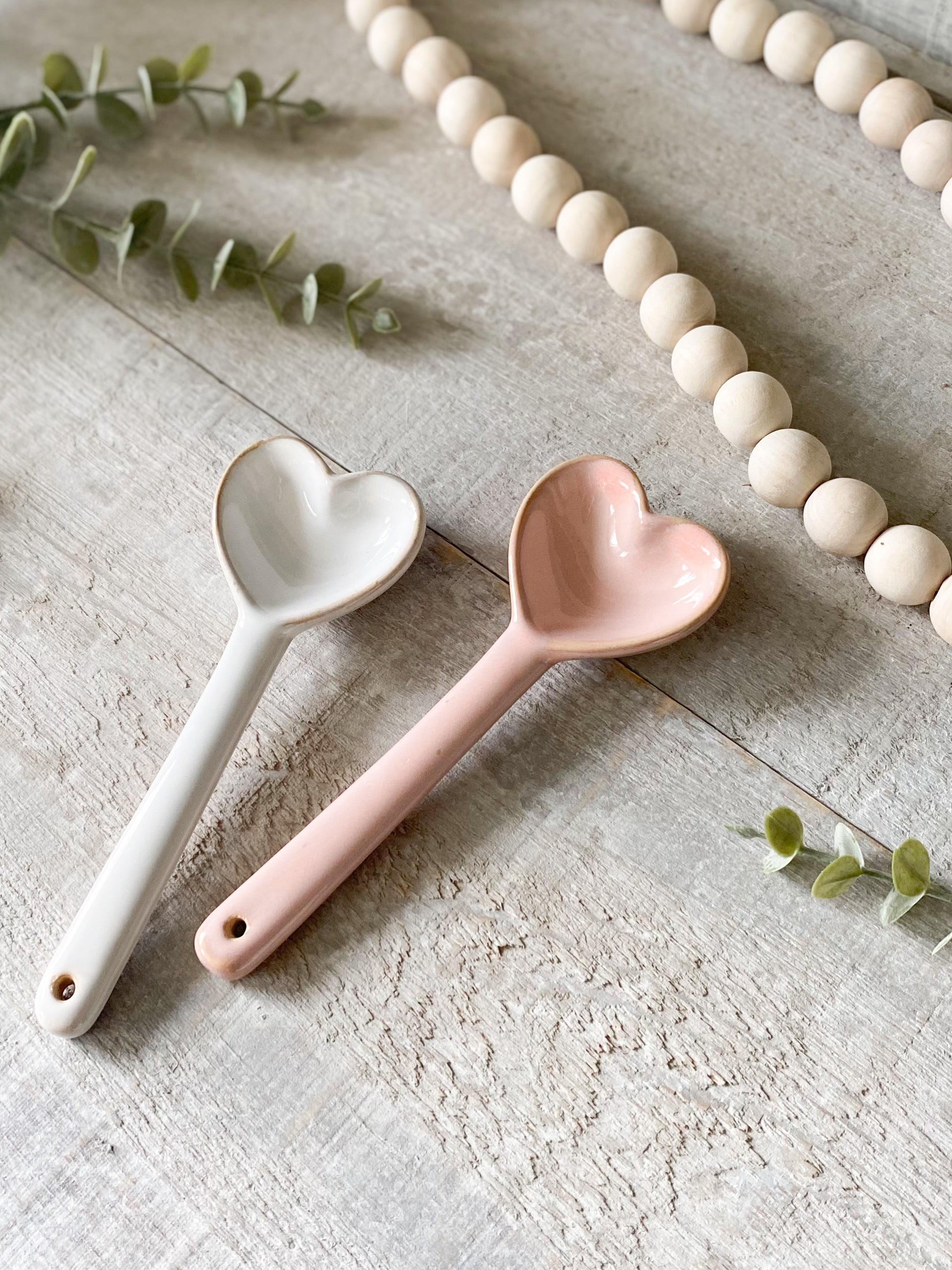 Heart Spoon Rest, Marble and Brass