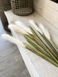 The Large Faux Pampas - White