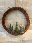 The snowy tree wreath