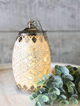 The Battery Operated Lantern - silver white