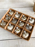 The Mercury Heart Ornaments - set of 12